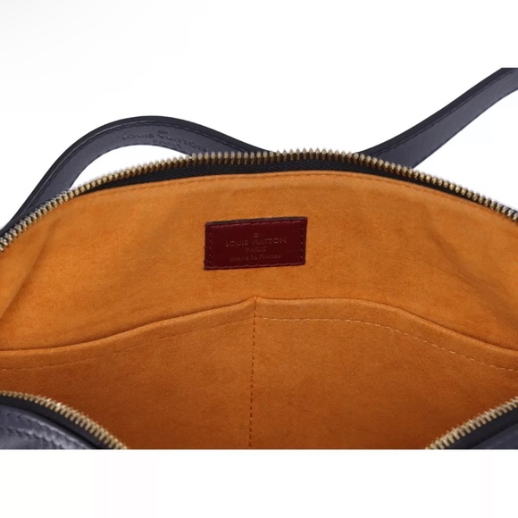 Louis Vuitton Tuileries Monogram Canvas Satchel Shoulder Bag Brown Blue - Picture 11 of 12